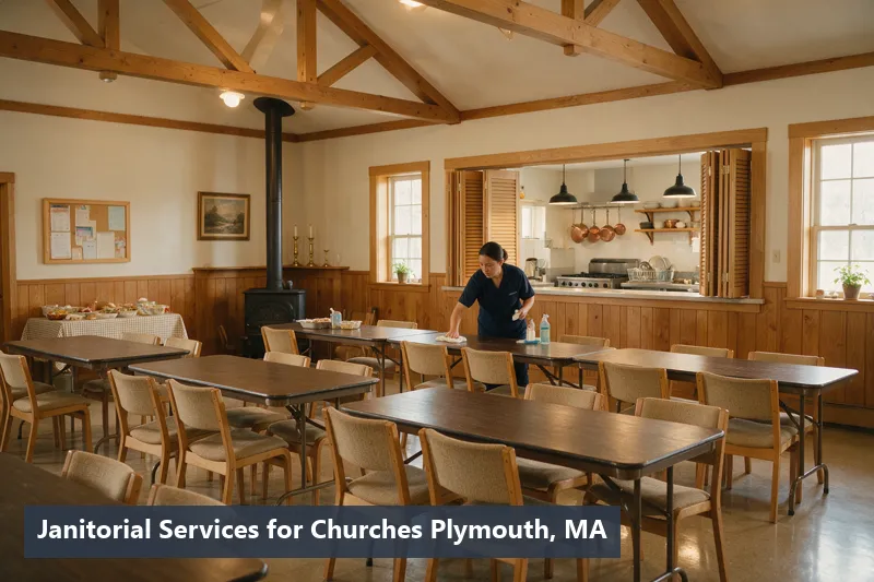 Janitorial Services for Churches Plymouth MA — fellowship hall cleaning
